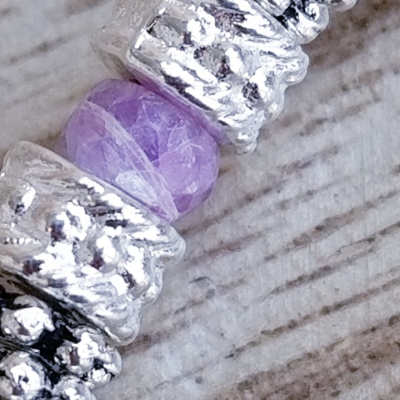 Pink Silverite Sapphire Toggle Bracelet - Picture 6 of 6